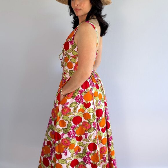 Midi Length Cotton Summer Dresses | Corset Dress - Picture 13 of 13